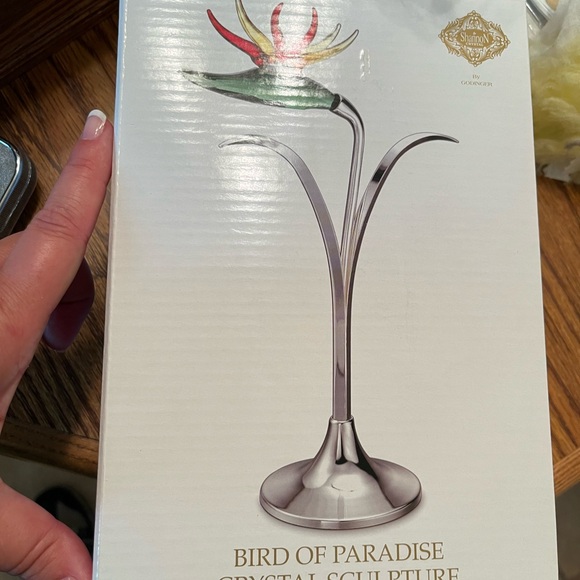 Bird of Paradise Crystal Sculpture New in box - Picture 1 of 4